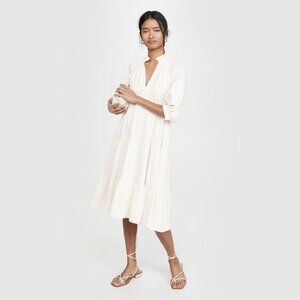 *NWT* AMANDA UPRICHARD Saffron Midi Dress in Ivory Size XS